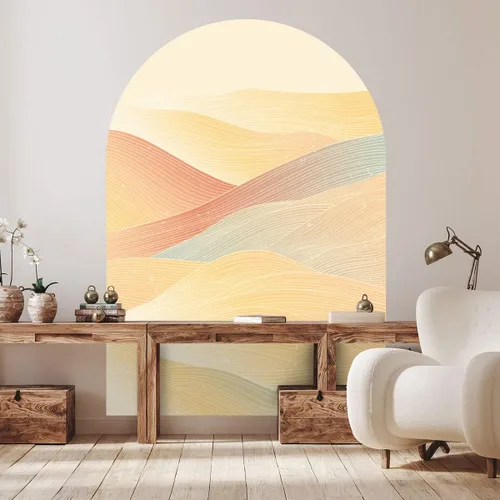 Miniatura 26 de Ambiance Sticker Papel pintado no tejido con frescos gigantes pre-pegados de montaña escandinava Ziska etiqueta decorativa H 60 x L 35.4 in