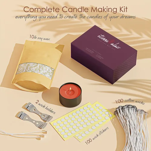 Miniatura 2 de Etienne Alair Cera de Vela de Soja Orgánica para Hacer Velas, 10 libras de Suministros Naturales para Hacer Velas, Sin Cera de Abeja, Sin Parafina
