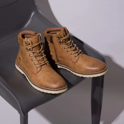 Miniatura 5 de Vostey Men's Motorcycle Boots Business Waterproof Ankle Boots Casual Oxford Boots for Men