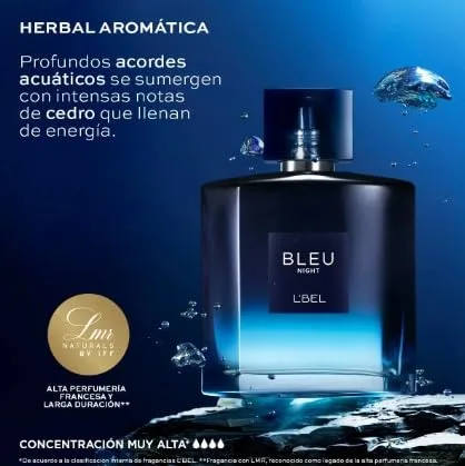 Miniatura 6 de L'Bel Bleu Duo Set: Bleu Intense and Bleu Night Parfum/Perfume 3.4 fl oz / 3.3 fl oz cada uno