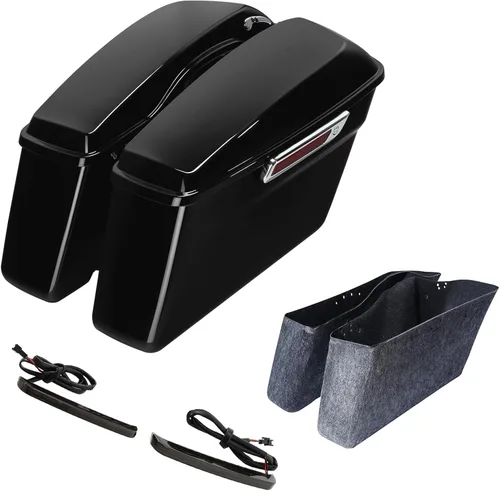 Miniatura 10 de TCT-MOTORPARTS - Alforjas rígidas con pestillo, color negro mate
