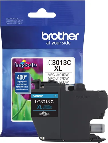Miniatura 14 de Brother LC30132PKS - Paquete de 2 cartuchos de tinta negra de alto rendimiento, rendimiento de página de hasta 400 páginas/cartucho, LC3013 Negro