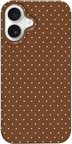 Miniatura 97 de Hython Funda para iPhone Air, diseño estético de lunares lindos, funda simple de 6.5 pulgadas, delgada, antiarañazos, parachoques de TPU suave, a