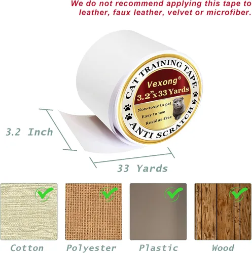 Miniatura 4 de Protector de muebles antiarañazos para gatos, protector de muebles autoadhesivo transparente de gatos que arañan las garras, protector de sofá