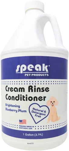 Miniatura 9 de Speak Pet Products Acondicionador de enjuague en crema natural para perros, ciruela de arándanos iluminadores, 17 onzas