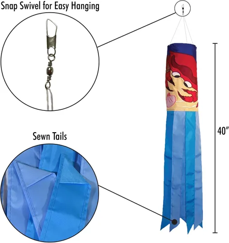 Miniatura 7 de In the Breeze Cangrejo Windsock, 40 pulgadas