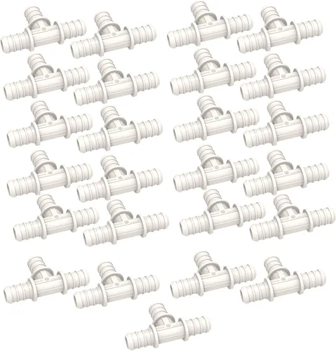 Miniatura 12 de SEAFLO Acoplamiento de tubería PEX de plástico de 90 grados 1/2" Barb x 1/2" adaptador de codo de ajuste de púas compatible con tubo PEX o PE-RT