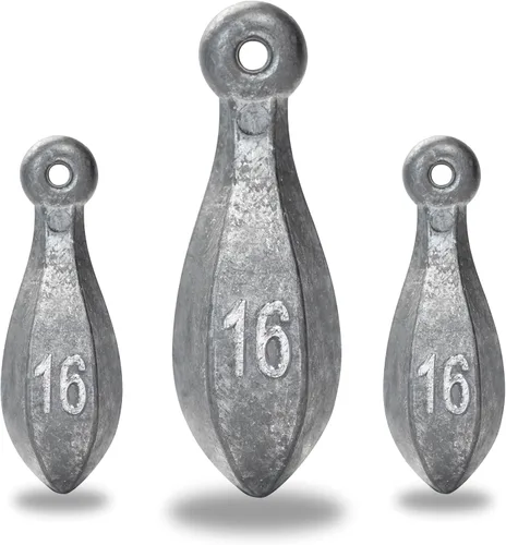 Miniatura 12 de BLUEWING Pesos de pesca Bank Sinker 1 lb/2 lb/3 lb/5 lb/6 lb Caja de Pesos de Pesca de Plomo Bullet para Agua Salada 1 oz, 2 oz, 3 oz, 5 oz, 8 oz