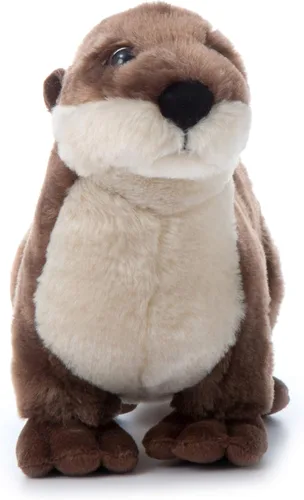 Miniatura 2 de The Petting Zoo Animal de peluche de nutria de río, regalos para niños, animales salvajes del zoológico Onez, juguete de peluche para correr de 18