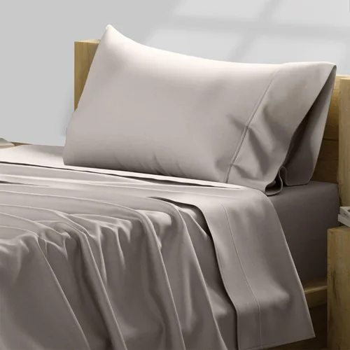 Miniatura 34 de TEXAS LINEN CO. Juego de sábanas de algodón egipcio Split King - 600 número de hilos, 5 piezas, sábanas blancas para cama ajustable, fibra 19: Raya