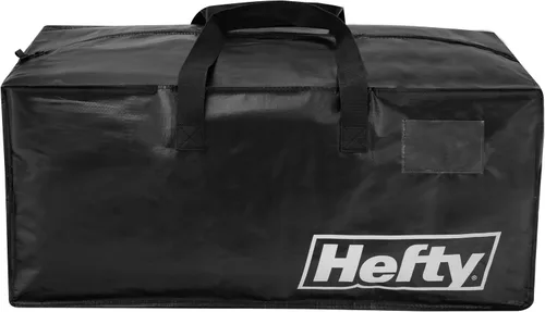 Miniatura 4 de Bolsa de mudanza Hefty – Mochila extragrande con doble cremallera – Resistente, resistente al agua, plegable, reutilizable para embalaje
