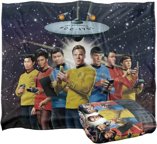 Miniatura 13 de Star Trek Among The Stars - Manta con licencia oficial de tacto sedoso, súper suave, 36 x 58 pulgadas