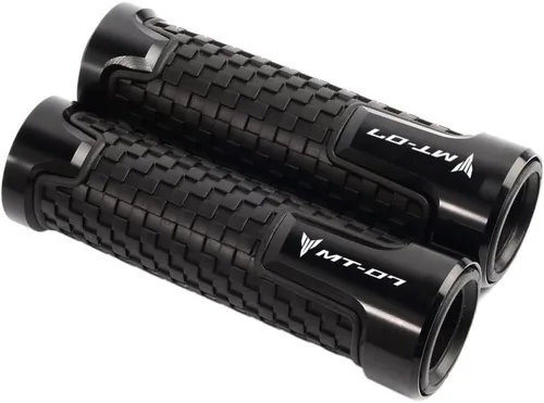 F para Yamaha MT07 FZ07 Mt07 Fz-07 2017 2018 2019 2020 2021 2022 manillar de goma para motocicleta Agarraderas Y (color negro)