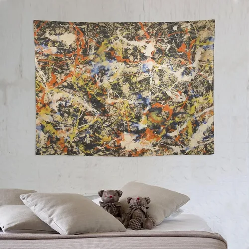 Miniatura 6 de Jackson Pollock, galería de arte en Buffallo, tapiz de arte abstracto, tapices, pintura de poliéster, regalo de sala de estar, impresiones