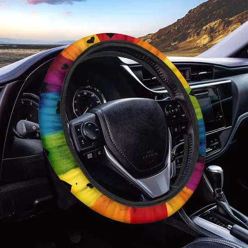 Miniatura 16 de AFPANQZ - Fundas para volante con diseño de nebulosa y galaxia, 14-15 pulgadas, ajuste universal, para la mayoría de los coches, sedanes, SUV