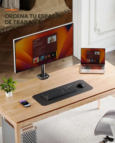 Miniatura 6 de Ergear Soporte de monitor para la mayoría de pantallas de computadora de 13 a 32 pulgadas de hasta 17.6 libras, elevador de monitor LED LCD