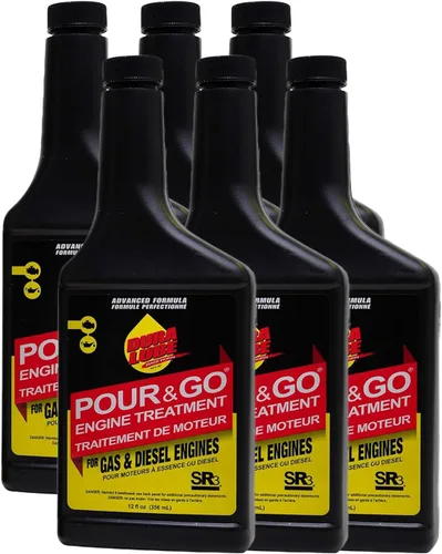 Dura Lube Just Pour & Go Tratamiento de motor para gas y diésel | 12 onzas, paquete de 6