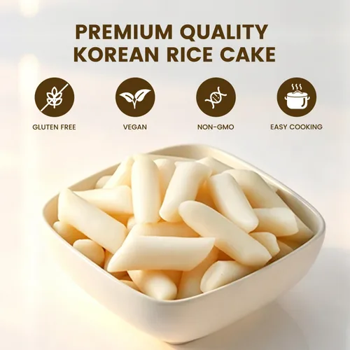 Miniatura 6 de APEXY Tortas de arroz coreanas para Tteokbokki, auténticos palitos de pastel de arroz coreano masticables, sin gluten, veganos, sin OMG, pasteles