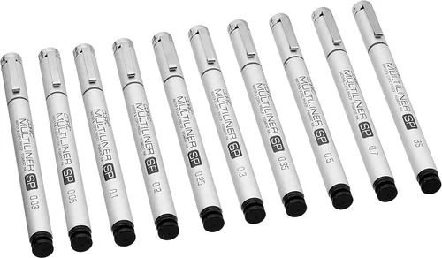 Copic Markers SP Multiliner juego A con punta reemplazable Negro Sp