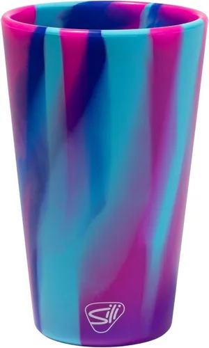 Miniatura 8 de Silipint Vaso de pinta de silicona de 16 oz – Vaso reutilizable irrompible sin BPA de silicona – Apto para lavavajillas, microondas y congelador