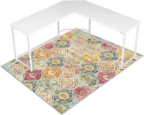 Miniatura 20 de Tapete para silla de oficina para suelo de madera dura y azulejos, 36 x 48 pulgadas, tapete resistente para silla de escritorio para suelos duros