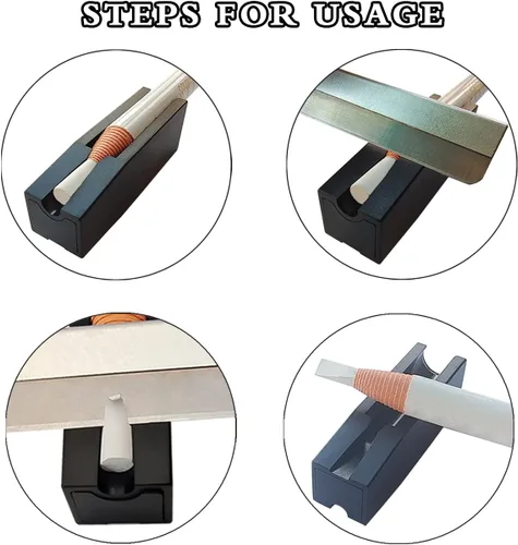 Miniatura 4 de Sacapuntas de cejas para cejas, impermeable, desprendible, y 10 sacapuntas