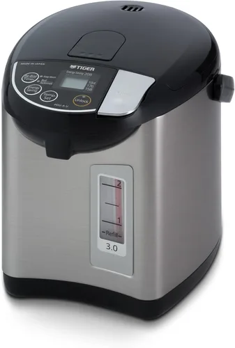 calentador de agua eléctrico, modelo PDU-A30U, de la marca Tiger Corporation, Negro