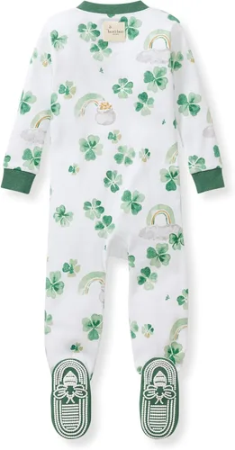 Miniatura 39 de Burt's Bees Baby Pijama para bebé niña, 100% algodón orgánico, pijama de una pieza, overol diagonal con cremallera, ajuste cómodo