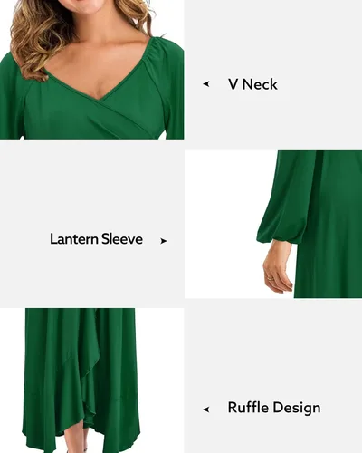 Miniatura 6 de OUGES Vestidos de maternidad para mujer, para sesión de fotos, baby shower, vestido de embarazo