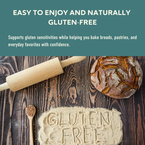 Miniatura 2 de Fairhaven Mill Harina de trigo sarraceno orgánico, grano entero, naturalmente sin gluten y certificado orgánico por USDA, perfecta para panqueques