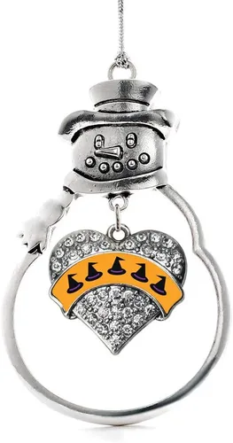 Miniatura 88 de Inspired Silver - Big Sis - Adorno de Navidad plateado - Adorno de árbol de Navidad con dije de corazón con circonita cúbica - Decoración colgante