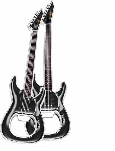 Miniatura 11 de Abridor de botellas de cerveza, 2 piezas, abridor de botellas en forma de guitarra, regalo de guitarra, accesorios de cocina para bebedores, amantes