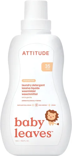 Miniatura 8 de ATTITUDE Detergente para la ropa de bebé, Verificado por EWG, Fórmula a base de plantas y minerales, Compatible con lavadoras de alta eficiencia