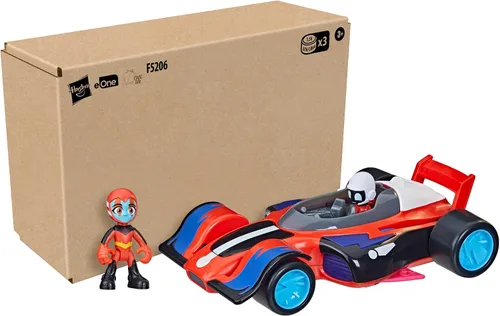 Miniatura 2 de PJ Masks Animal Power Flash Cruiser, auto de juguete de conversión con luces, sonidos y figura de acción, juguetes de superhéroe, juguetes