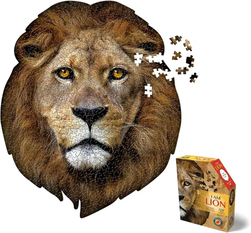 Madd Capp Rompecabezas - I AM Lion - 550 piezas - Rompecabezas en forma de animal