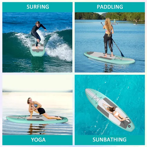 Miniatura 7 de Inflatable Paddle Boards with Non-Slip Deck, Ultra-Light Stand Up Paddle Board Surf Board with Accessories & Carry Bag, Wide Stable Design for