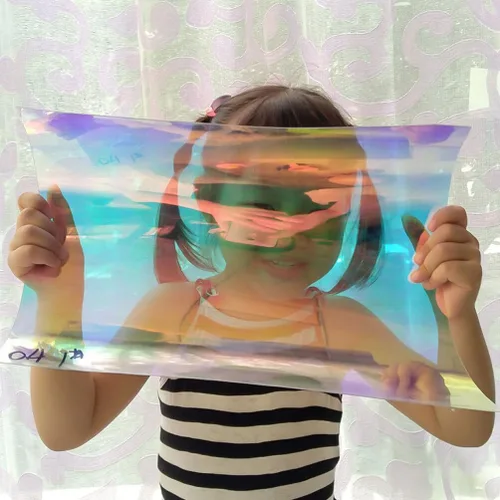 Miniatura 2 de VILLCASE Rollo de envoltura de celofán transparente transparente A4, película decorativa transparente para ventana, rollo de embalaje epoxi