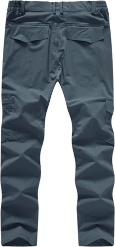 Miniatura 2 de BASUDAM Pantalones cargo de senderismo para hombre, de secado rápido, ligeros, elásticos, resistentes al agua con bolsillos