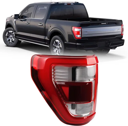 Dasbecan Luz trasera izquierda del lado del conductor compatible con Ford F150 King Ranch 2021 2022 2023 | Lariat | Limited | Platinum con ubicación
