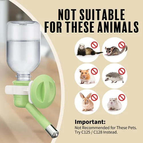 Miniatura 7 de Choco Nose Botella patentada sin goteo para perros/alimentador para perros/gatos y otros animales de tamaño pequeño-mediano - para jaulas, jaulas