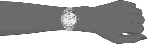 Miniatura 6 de Timex Reloj de Easy Reader Fecha banda de expansión para mujer, Casual, PlateadoBlanco