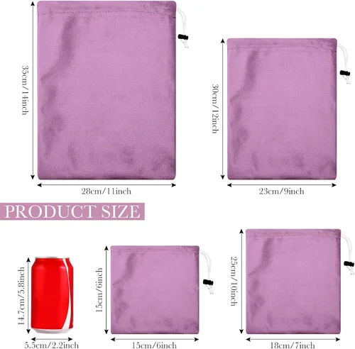 Miniatura 3 de Amylove 20 bolsas de almacenamiento de juguetes para adultos, bolsas de regalo con cordón para cosas ligeras, multiusos, plegable, para el hogar
