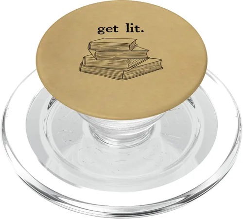 Get Lit Reading Book Nerd Literatura divertida para profesores de inglés PopSockets PopGrip: agarre intercambiable para teléfonos y tabletas