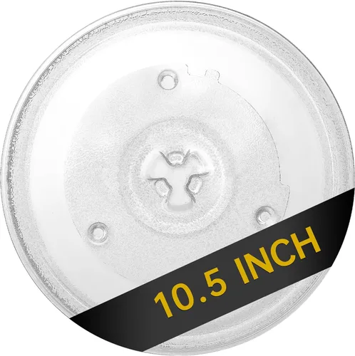Miniatura 10 de Placa giratoria de vidrio para microondas de 13.5 pulgadas, bandeja de microondas de 13.5 pulgadas / 34.3cm, placa de vidrio de repuesto