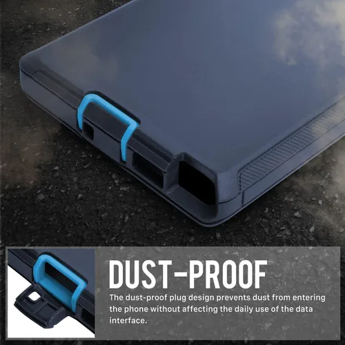 Miniatura 7 de Funda para Samsung Galaxy S22 Ultra 5G, azul almirante con clip para cinturón, grado militar, resistente al agua, a prueba de golpes, a prueba