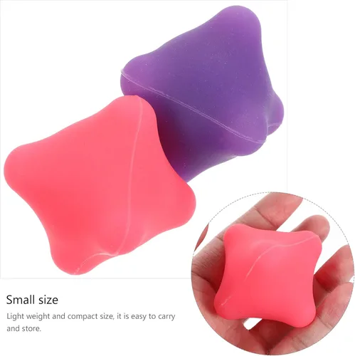 Miniatura 7 de HEALLILY Pelota de masaje de mano de 2.36 pulgadas, bolas hexagonales de agarre de acupuntura para terapia de manos, masajeador de palma
