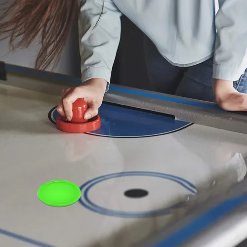 Miniatura 6 de Coopay 12 discos de hockey de aire para el hogar, discos de repuesto pesados de 2.5 pulgadas para mesas de juego, accesorios de equipo, 0.44 onzas