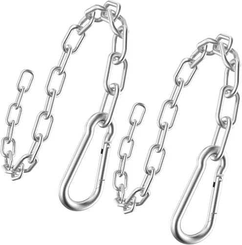 Miniatura 9 de Cadena de extensión de 23.6 pulgadas para equipo de ejercicio, extensión de cadena de fitness para máquina de entrenamiento, accesorio de cadena
