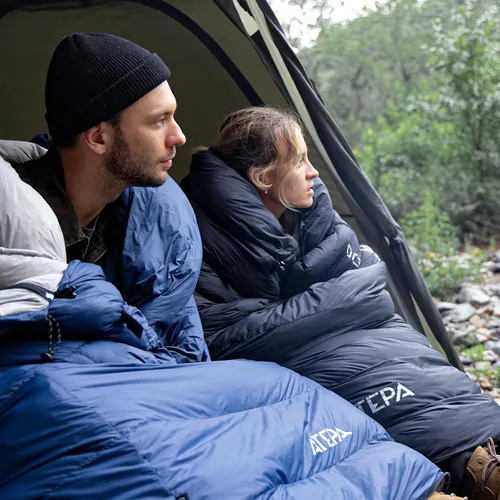 Miniatura 2 de ATEPA 3-in-1 Hybrid Down Sleeping Bag, Lightweight 3 Season Backpacking Sleeping Bag with Pad Attachment System & Compression Sack for Spring Summer