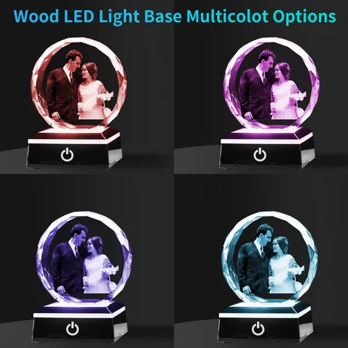 Miniatura 4 de KSHS Regalos personalizados para mujeres, esposa, hombres, ella, él. Grandes manualidades de cristal personalizadas con tu propia foto, marco
